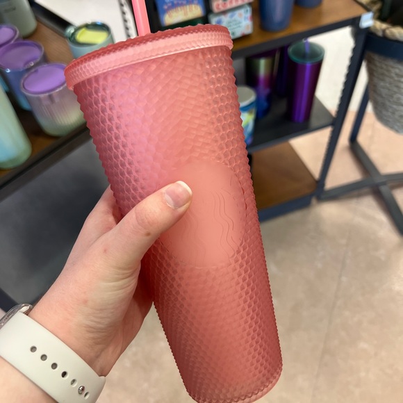 Starbucks Other - Starbucks Soft Studded Pink Venti Tumbler